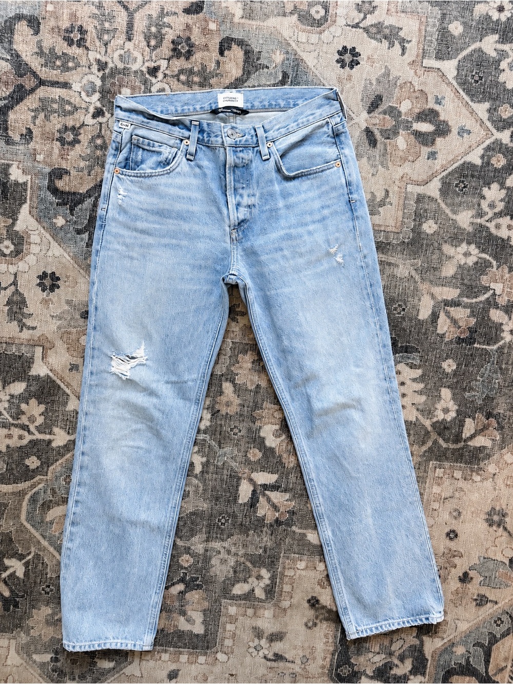 Citizens of Humanity Jeans Womens Blue Neve Relaxed straight leg jean size 24 - Picture 2 of 4